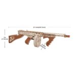 Rokr Thompson Submachine Gun Toy Gift For Boys Wooden Puzzle LQB01 Firing Model
