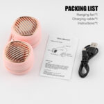Portable Hanging Neck Fan 5 Speed Wearable Personal Fan Air Cooler Rechargeable
