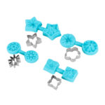 4 Sets Fondant Chocolate Mold Silicone Baking Mold Utensils Kitchen Supplies with Cutter