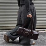 Ladies' One Shoulder Vintage Baguette Handbag