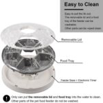 Automatic 6 Day Meal Timed Pet Dog Cat Feeder Food Bowl Auto Holiday Dispenser