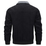Winter Lapel Fleece Jacket With Pockets Warm Thicken Cotton Coat Men's Clothing