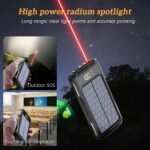Solar Power Bank 20000mAh 4 USB Backup External Battery Charger For Cell Phone