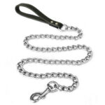 1PCS 1.2m Metal Chain Dog Lead Pet Puppy Leash Long Heavy Duty Anti-Chew Control