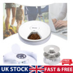Automatic 6 Day Meal Timed Pet Dog Cat Feeder Food Bowl Auto Holiday Dispenser