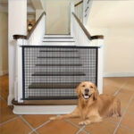 Pet Isolation Mesh No Drilling Safety Fences Net Portable Dog Cat Stair Door