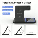 Wireless Charger 3in1 Fast Charger Dock For Watch Air Pods 16 15 14
