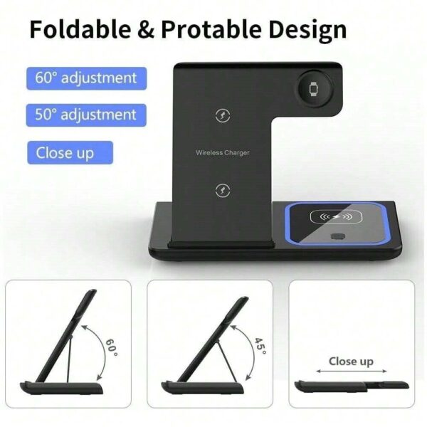 Wireless Charger 3in1 Fast Charger Dock For Watch Air Pods 16 15 14