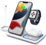 Wireless Charger 3in1 Fast Charger Dock For Watch Air Pods 16 15 14