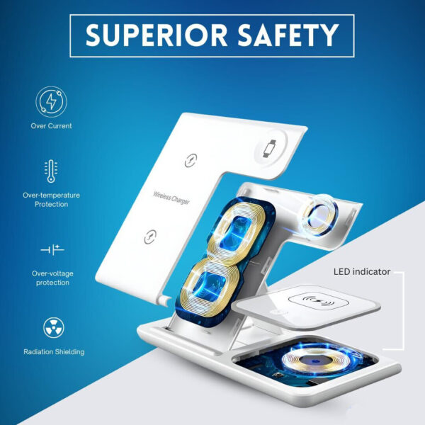 Wireless Charger 3in1 Fast Charger Dock For Watch Air Pods 16 15 14