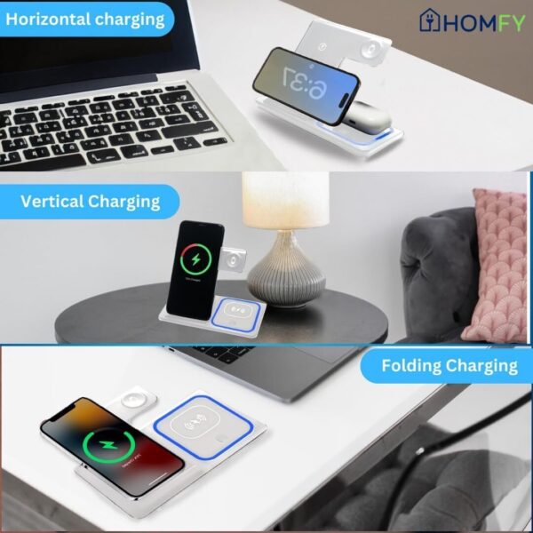 Wireless Charger 3in1 Fast Charger Dock For Watch Air Pods 16 15 14
