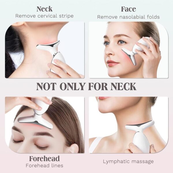 7 Colours Neck Face Lifting Massager Skin Tighten Device LED Anti Wrinkle Beauty