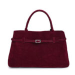 2025 Hot Sale Decorative Design Solid Faux Suede Handbag Large Capacity Casual Tote Bags For Women Tote Design Portable Shoulder Bag