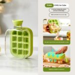 One-Click Molding Cooling Cup,Instant Ice Maker,Zero-Contact Design,Straw Included,Curling Mold,Portable & Stylish Chilled Drink