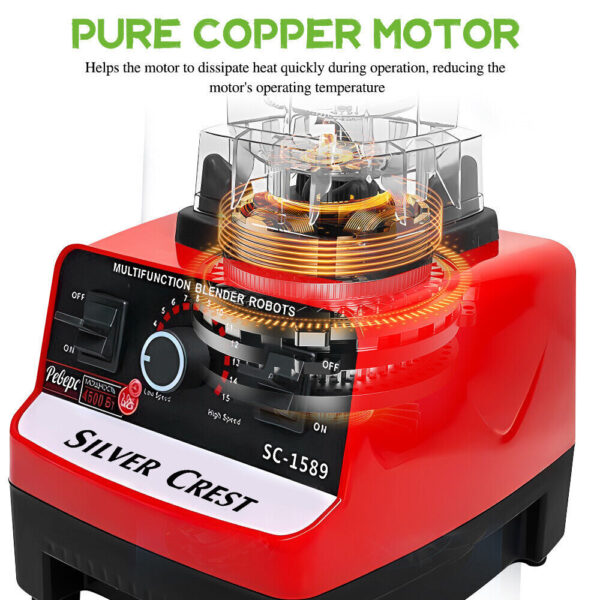 Commercial 6Blade Blender Food Mixer Processor Juicer Ice Crusher Smoothie Maker
