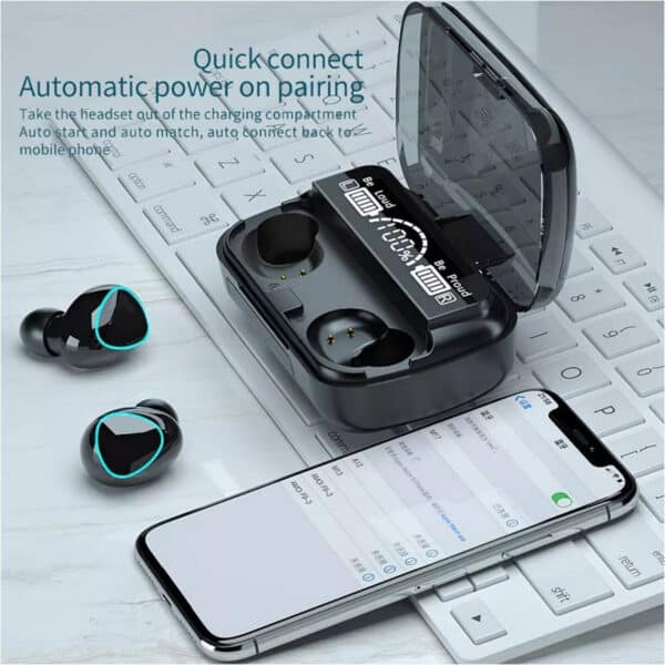Bluetooth Wireless Headphones TWS Earphones Mini In-Ear Pods For Android