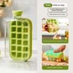 One-Click Molding Cooling Cup,Instant Ice Maker,Zero-Contact Design,Straw Included,Curling Mold,Portable & Stylish Chilled Drink