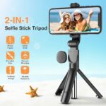 Bluetooth Selfie Tripod Telescopic Stick Remote Monopod Extendable Phone Holder