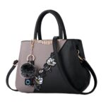 Handbags Fashionable Women's Handbags For Ladies Flower Pattern Crossbody Bags Splicing Color Shoulder Bags