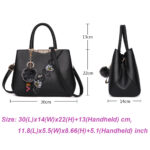 Handbags Fashionable Women's Handbags For Ladies Flower Pattern Crossbody Bags Splicing Color Shoulder Bags