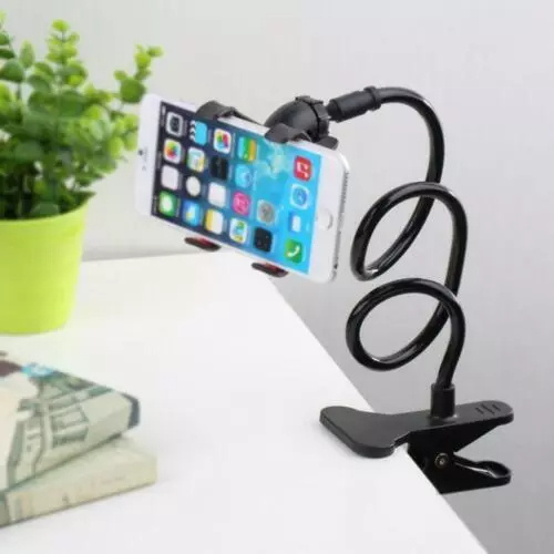 Flexible Arm Mobile Phone Holder Clamp Desk Bed Multifunctional Stand For GPS